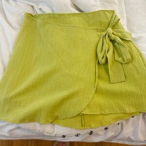 Green skirt